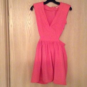 PINK CUTOUT SIDES SKATER DRESS ONLY $10 ❗️❗️