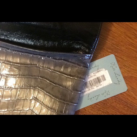 Croc Print Kate Landry Clutch. New with tags. - Picture 3 of 4