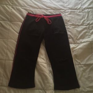 Black and pink sportswear pants