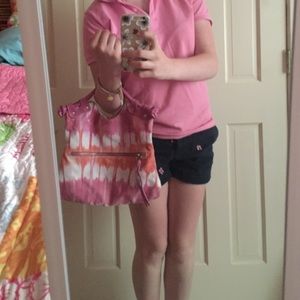 Pink and orange handbag purse nwot