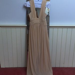 NastyGal Beige Maxi Dress