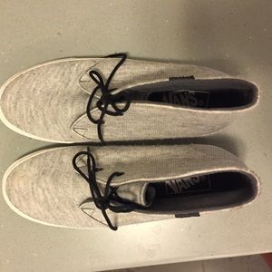 Vans mid-top gray shoes