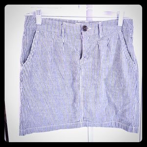 H&M Engineer Stripe Print Mini Skirt