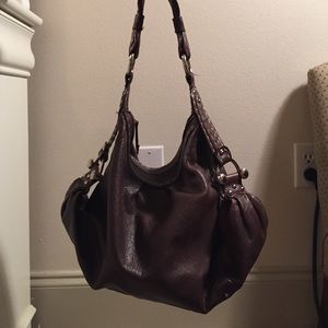 BCBG MAX AZIRA Leather Hobo Hangbag
