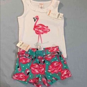 NWT Gymboree Flamingo Set Size 2T