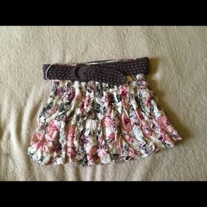 floral skirt