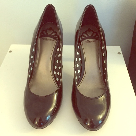 patent black heels