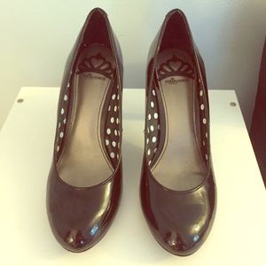 patent black heels
