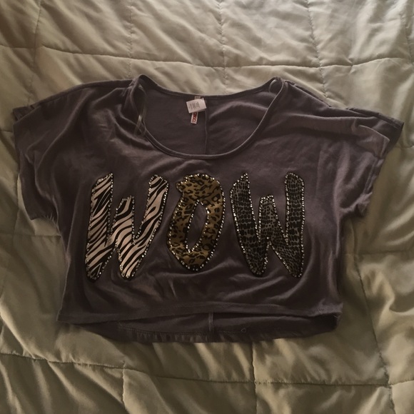WOW animal print crop top