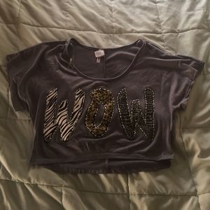 WOW animal print crop top