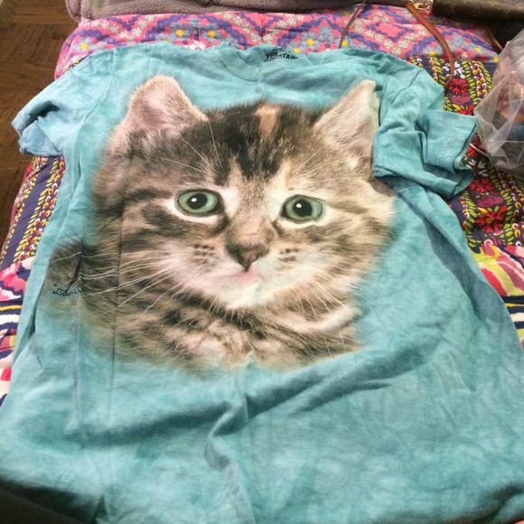 Urban outfitters cat tiedye tshirt