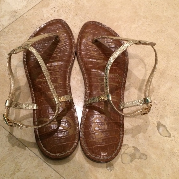 Gold Sam Edelman Sandals - Picture 2 of 2