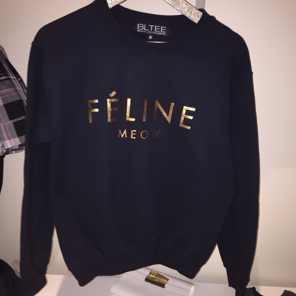 Kitson Féline Meow Crewneck (Brian Lichtenberg)