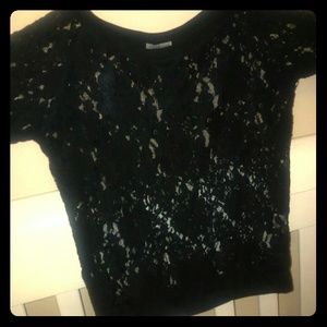 Lace black shirt