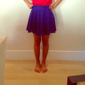 Lace Blue Skirt