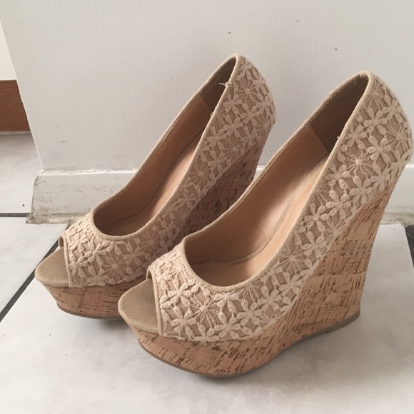 Cream colored wedges