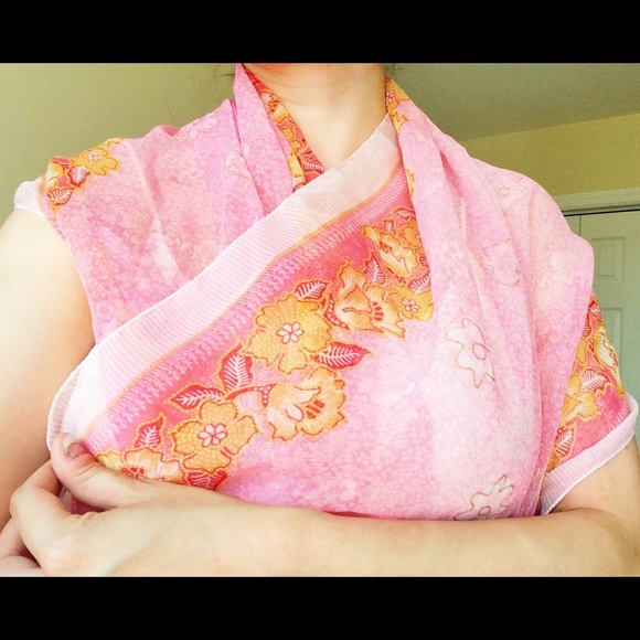 Pink Indian Scarf/Evening Wrap
