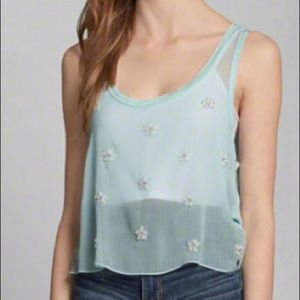 ✨SOLD ✨Turquoise shine top