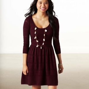 AEO fit and flare sweater dress