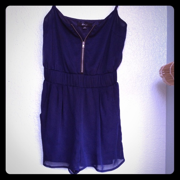 Navy Blue Romper