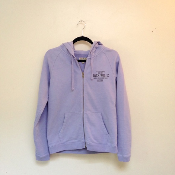 Jack wills easby zip through in hydrangea