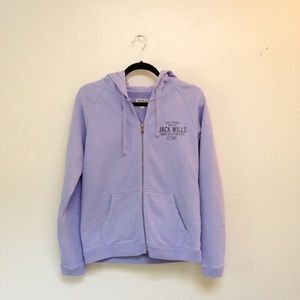 Jack wills easby zip through in hydrangea