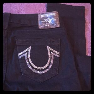 Black true religion jeans