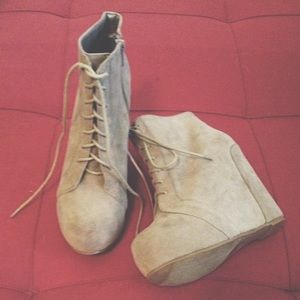 4in. Camel Suede Booties