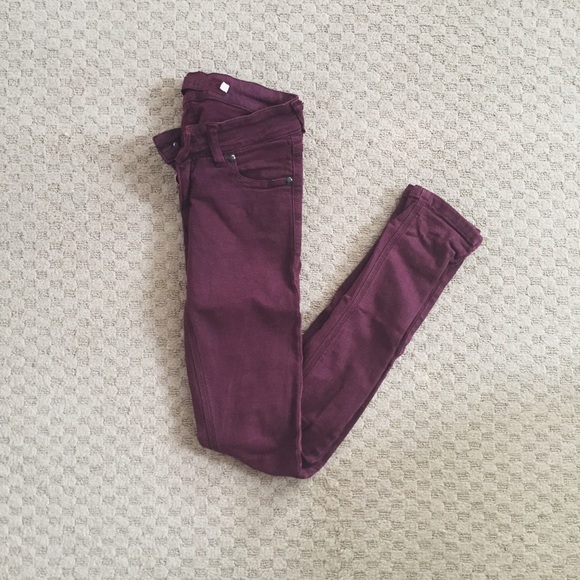 Brandy Melville Burgundy Pants