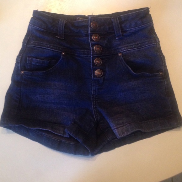 Dark Jean High-Rise shorts