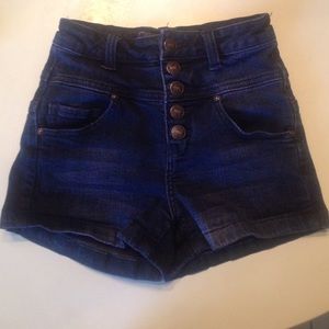 Dark Jean High-Rise shorts