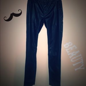 Faux leather leggings