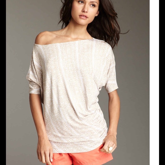 Anthropologie Tops - Stripes TART for Anthropologie Cold Shoulder Cape