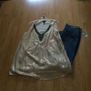 Alfani Top and Jag Jeans