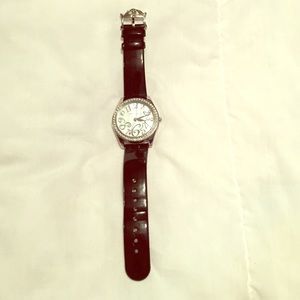 Betsey Johnson leather watch