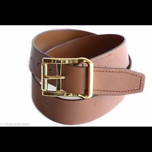 New LAUREN RALPH LAUREN Equestrian Leather Belt