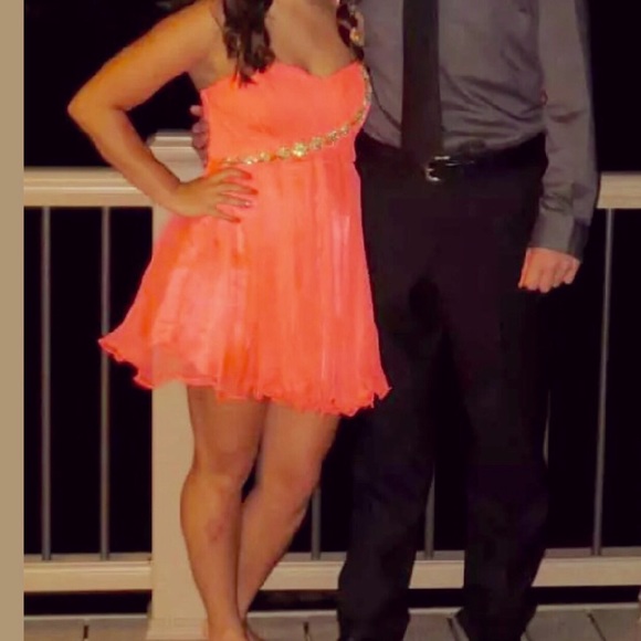 Coral Homecoming dress!