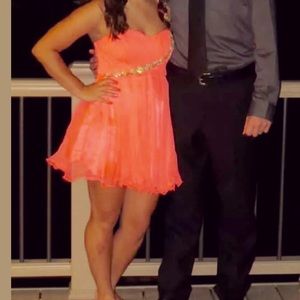 Coral Homecoming dress!