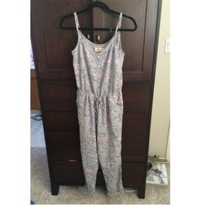 Hollister floral jumpsuit