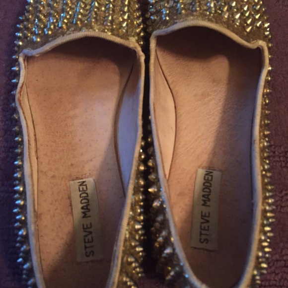 Steve Madden studded flats (Used)