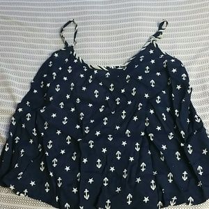 Flowy sailor- inspired top