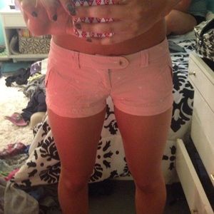 Coral Cotton Shorts