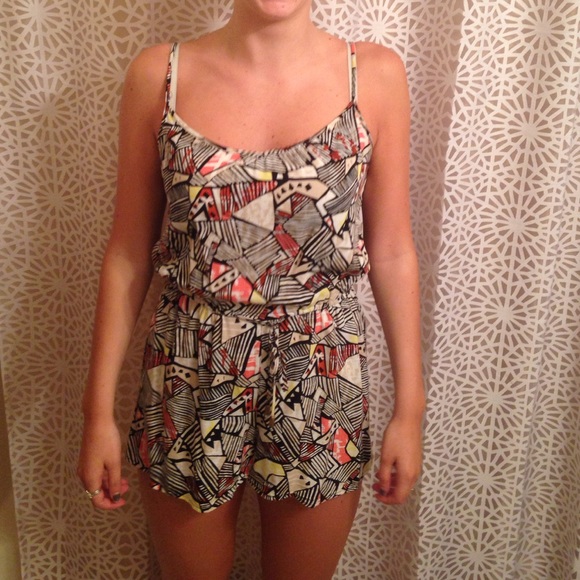 Printed Romper