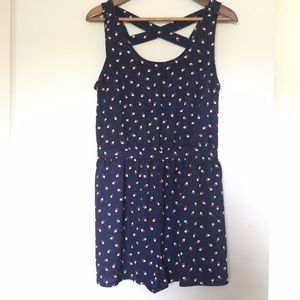 Perfect for summer! Crisscross back short romper