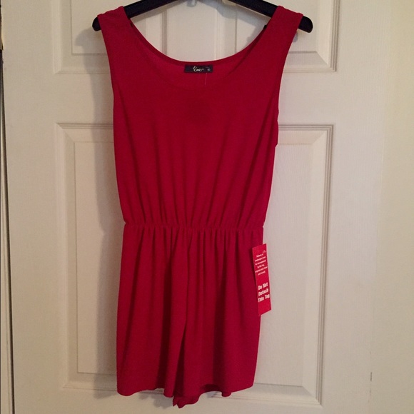 Red classy romper