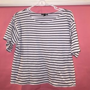 striped black and white shirt from topshop