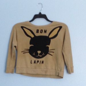 Bon Lapin Green Graphic Sweater