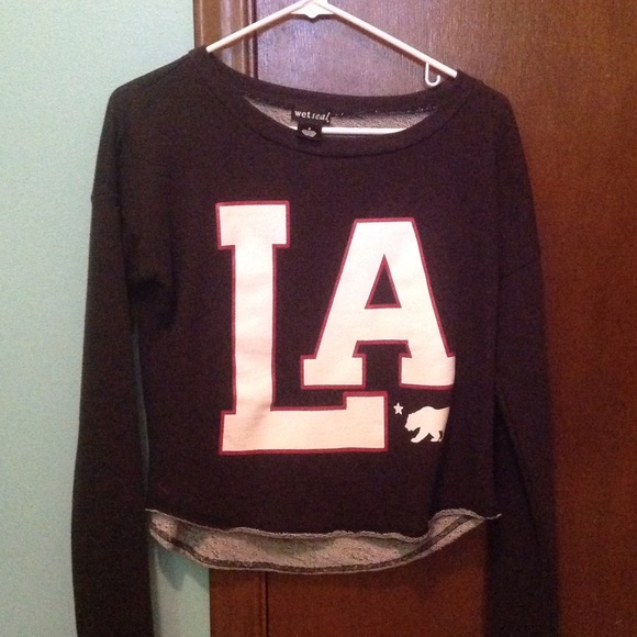 LA charcoal sweater