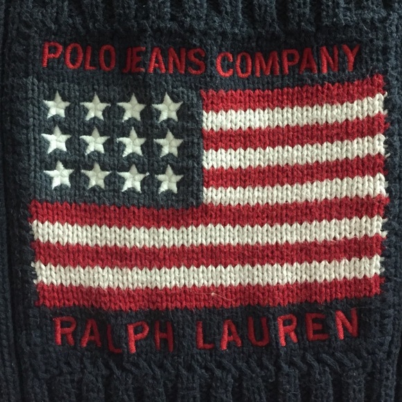 RALPH LAUREN AMERICAN FLAG SWEATER/TANK