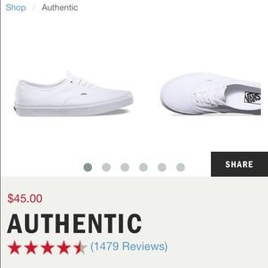 NWT White Vans